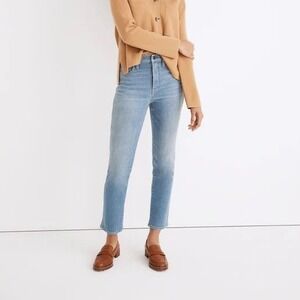 Madewell Women's High Rise Stovepipe Straight Leg Denim Jeans Size 27 ND526